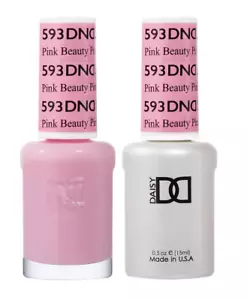 Clearance DND Duo GEL + MATCHING Nail Polish 593 Pink Beauty - Picture 1 of 8