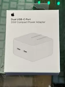 Original Apple 35W Dual USB-C Port Compact Power Adapter MNWM3AM/A A2571 - Bild 1 von 8