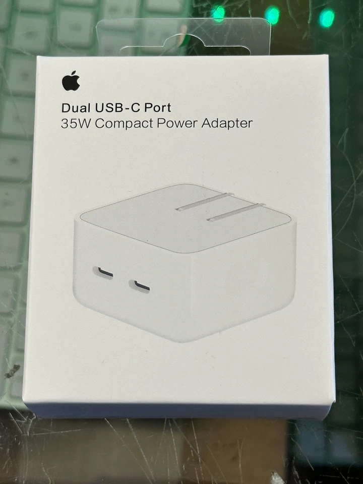 Apple 35W Dual USB-C Port Compact Power Adapter