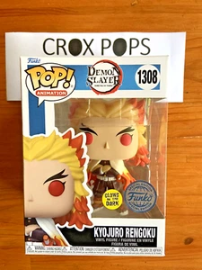 GLOW KYOJURO RENGOKU Demon Slayer FE 1308 Funko Pop Vinyl New in Mint Box+P/P - Picture 1 of 1