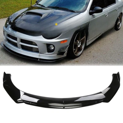 Glossy Black Front Bumper Lip Spoiler Splitter Body Kit For Dodge Neon Foto 1 de 4
