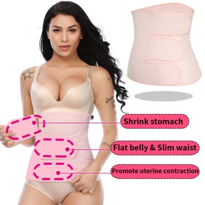 Cinturón modelador postnatal 3 en 1 soporte posparto recuperación envoltura abdominal cintura/pelvis Foto 1 de 4