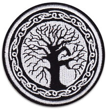 Yggdrasil Baum des Lebens Weltenbaum Wikinger Bügelbild Aufnäher Patch Aufbügler