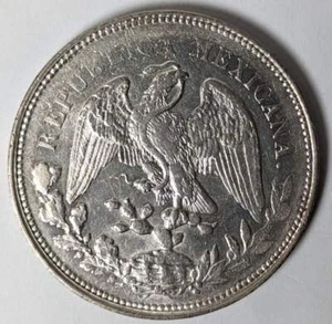 1905-Mo AM Mexico Silver Peso AU - Picture 1 of 3