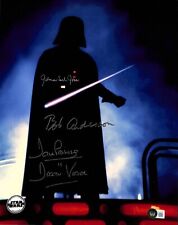Darth Vader Bespin ESB Signed x3 Signed 11x14 Photo BAS (Grad Collection)