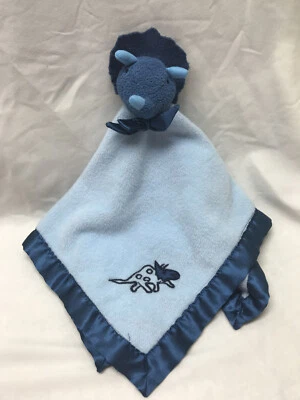 "Mantas y más allá de la seguridad de dinosaurios Stegosaurus azul satinado adorno Lovey 17x17""" Foto 1 de 4