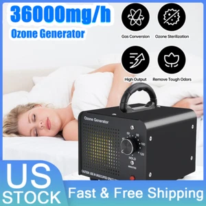36000 Mg/H Ozone Generator Ozonator Machine Home Car Air Purifier Cleaner Filter - Picture 1 of 10