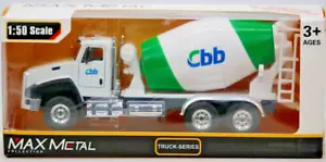 Max Metal Collection 1:50 Scale CBB Cement Truck Series Openable Doors NIP - Picture 1 of 5