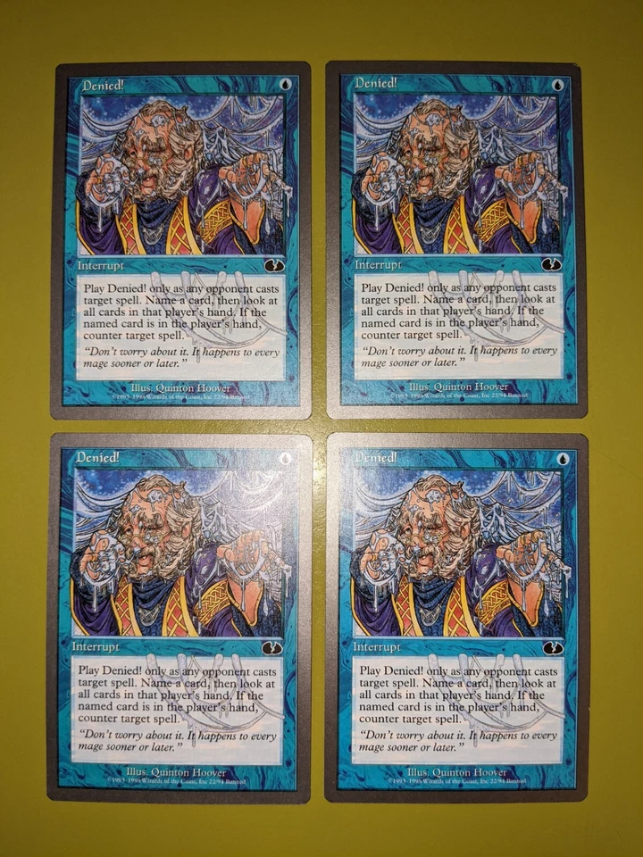 Denied! x4 Unglued 4x Playset Magic the Gathering MTG - Image 1 of 1