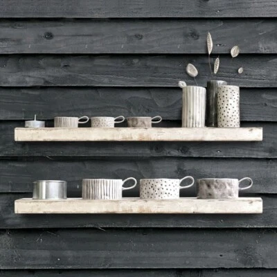 Candelabro de porcelana East of India y vela perfumada 9x5,5 cm elección de 3 nuevo Foto 1 de 4