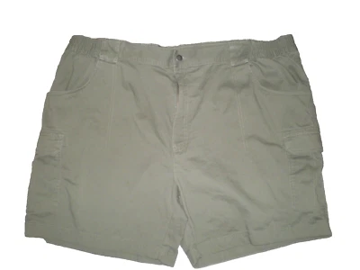Men's Roundtree & Yorke Cargo Short Size 50 EUC 7" Inseam, Elastic Sides, Cotton - Image 1 of 4