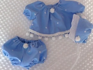 Doll Dress, Bloomers & Bonnet Made For 14 - 16 inch Doll - Picture 1 of 6