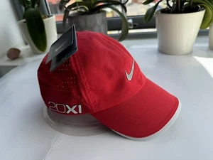 NIKE RETRO TOUR RZN VRS VERSTELLBAR DRUCKKNOPFLASCHE ROT GOLFKAPPE 510638-694 NEU MIT ETIKETT - Bild 1 von 6