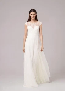 Brautkleid Hochzeitskleid von Anna Kara weiß Tüll Spitze Elfe 36-38 - Bild 1 von 13