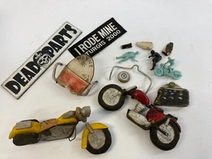 Harley wooden carved prison jail folk art motorcycle biker toys look Wayne - Picture 1 of 6