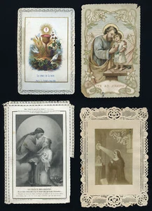santini merlettati-holy cards lace-canivets-spitzebildichen LOTTO N.515 - Imagen 1 de 1