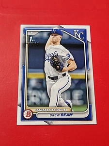 2024 Bowman Draft Paper Base BD-75 Drew Beam Kansas City Royals - Picture 1 of 2
