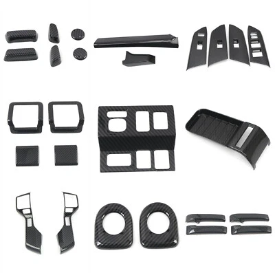 Kit interior de accesorios de fibra de carbono ABS para Toyota Tundra 14-21 Foto 1 de 4