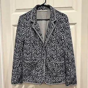 41 Hawthorn Stitch Fix Navy and White Blazer Jacket size Large - Picture 1 of 6