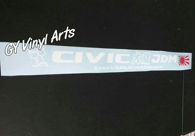 Calcomanía parabrisas auto pegatina banner gráficos JDM Osaka Kanjo apto/para Honda Foto 1 de 4