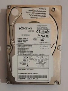 Seagate ST318305LW SCSI Festplatte (68-pol., 18GB, IBM 06P5365, retro, 2001) - Bild 1 von 3