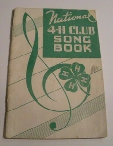 National 4-H Club Song Book Copyright 1938 Fourth Edition - Picture 1 of 4