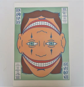Impresión de colección 1987 Seymour Chwast Fun and Fantasy Museum of Borough of Brooklyn - Imagen 1 de 9