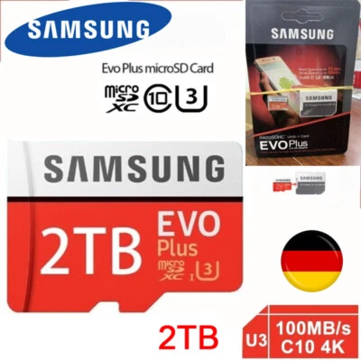 SAMSUNG EVO Plus Micro SD Karte 2TB Class 10 SDXC Speicherkarte Memory card