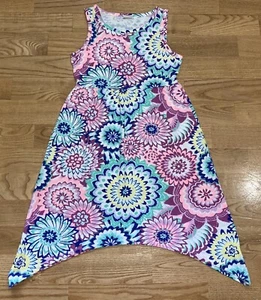 Girl's Pink Violet Gray and Pink w/Bunny Dress Size 8 EUC - Picture 1 of 3