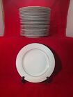 22 Baum Brothers Fine China 6 Bread And Butter Plates White Floral Pattern