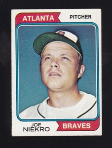1974 Topps Joe Niekro #504 Atlanta Braves - Picture 1 of 2