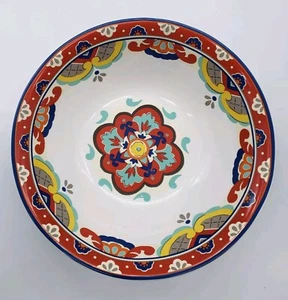 222 Fifth La Fuente Red Large Round Serving Bowl 10.25" - Picture 1 of 2