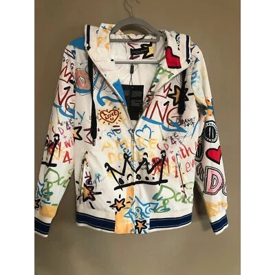 Chaqueta con Capucha Dolce & Gabbana Graffiti Cremallera M NUEVA CON Certificado de Autenticidad Foto 1 de 4