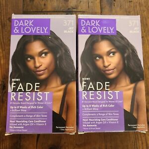 (x2) Dark and Lovely, Fade Resistant, Rich Color, No. 371, Jet Black 