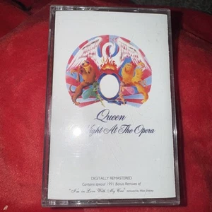Queen~A Night at the Opera Cassette~91 HOLLYWOOD REISSUE~HR-61065-4~PLAYS EX~NM - Picture 1 of 2