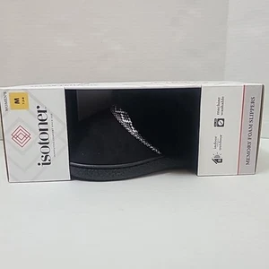 Isotoner Women's Microsuede Mallory Hoodback Slipper Memory Foam M - Picture 1 of 4