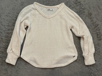 Suéter Hollister Suave Cuello Redondo Mujer XS Crema Manga Larga Informal Foto 1 de 4