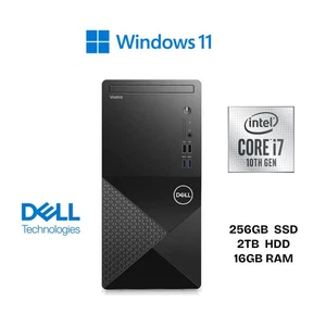 Dell Vostro 3888 Desktop PC Intel i7 10700F-32GB + 256GB SSD+2TB-wifi+Bluetooth - Afbeelding 1 van 7