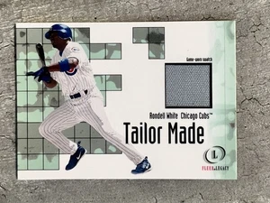 2001 Fleer Legacy Tailor Made Game-Worn Swatch Jersey Rondell White Chicago Cubs - Bild 1 von 2