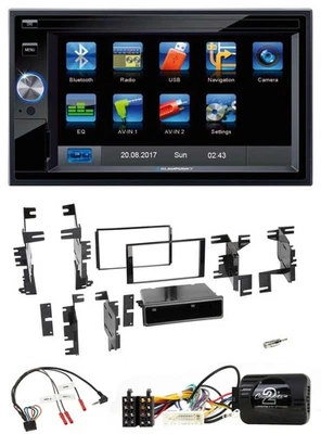 Blaupunkt SD Bluetooth 2DIN MP3 USB Lenkrad Autoradio für Nissan Cube Frontier J - Bild 1 von 4