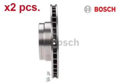 X2 PCS FRONT BRAKE DISC SET LEFT & RIGHT 0 986 478 622 BOSCH I - Image 1 of 4