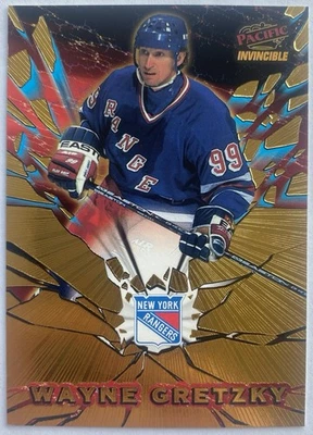 1997-98 Pacific Invincible Feature Performers #21 Wayne Gretzky New York Rangers Foto 1 de 2