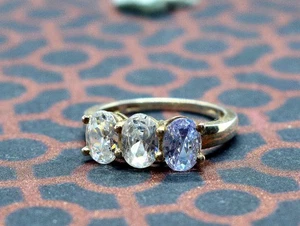 Anillo de compromiso de plata 925 con diamantes americanos para mujer - Imagen 1 de 5