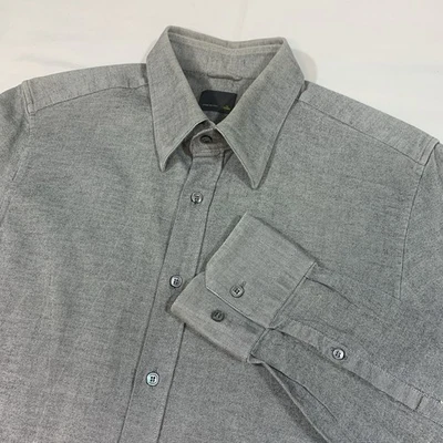 FENDI Button Up Dress Shirt Mens SLIM FIT 41 Italy Business Casual Career Gray - Image 1 of 4