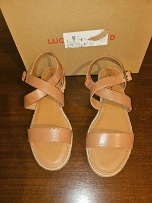 Sandalias para mujer Lucky Brand talla 8 zapatos LK-Trianna adobe marrón nuevas Foto 1 de 4