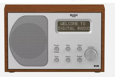 Bush Wooden DAB Radio - Small Portable ( (NEW) - Image 1 of 2