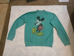 Sudadera De Colección Disney Mickey Mouse Clásica Espuma de Mar Verde Jaspeado Mediana  - Imagen 1 de 8