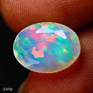 2.41Ct IF Oval 14 X 10 mm 3D Multi Flashy Rainbow Rains Of Colors Welo Cut Opal - Picture 1 of 5
