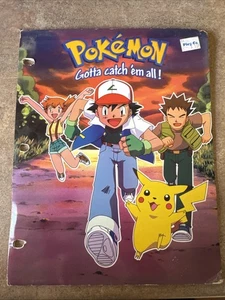 Vintage Pokemon School Pocket Folder Gotta Catch 'Em All 1999 Fits 3 Ring Binder - Bild 1 von 4