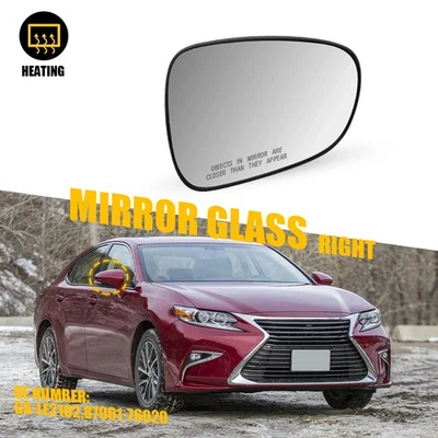 Espejo de vidrio placa de respaldo térmica pasajero para Lexus LS600h 2013-2016 GS450h Foto 1 de 4